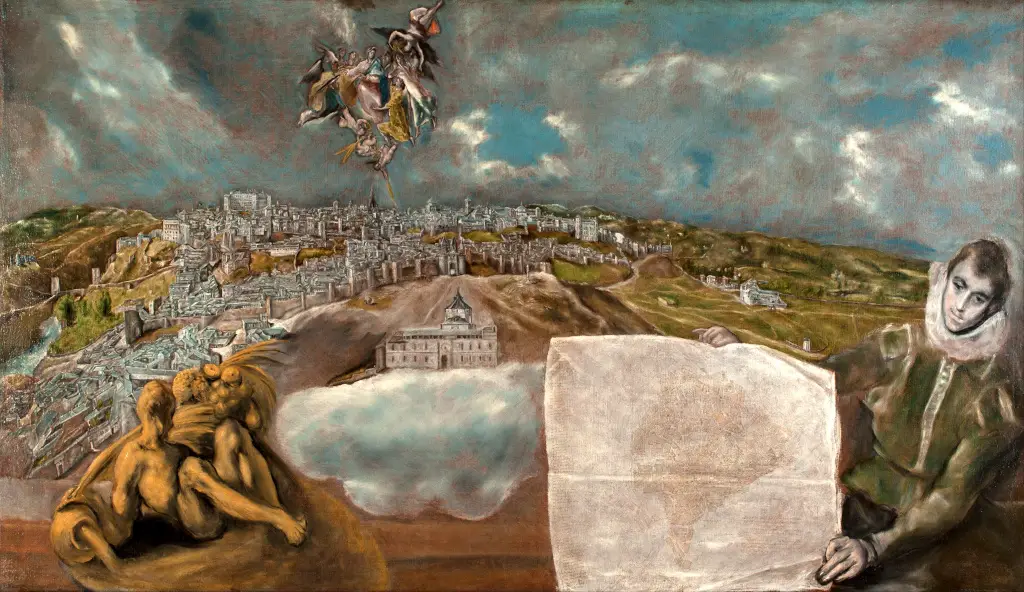 View and Plan of Toledo in Detail El Greco